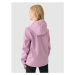 Dievčenská turistická softshellová bunda 4F JUNIOR SOFTSHELL JACKET-JWAW24TSOFF261-54S-PINK