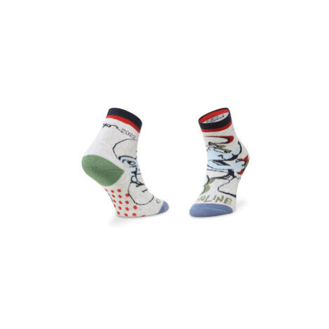 United Colors Of Benetton Vysoké detské ponožky 6AO30700Y Sivá