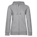 B&amp;C Dámska mikina na zips WW36B Heather Grey