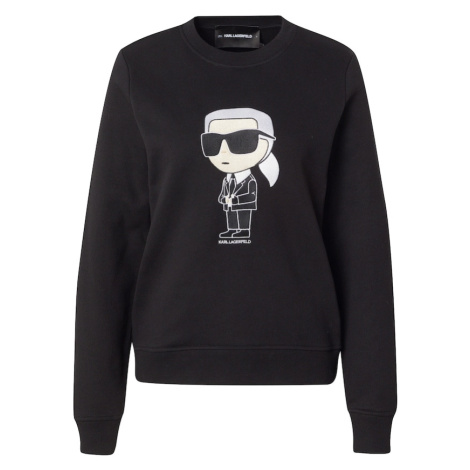 Karl Lagerfeld Mikina 'Ikonik 2.0'  tmelová / čierna / biela