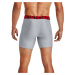 Under Armour Tech 6In 2 Pack Mod Gray Light Heather