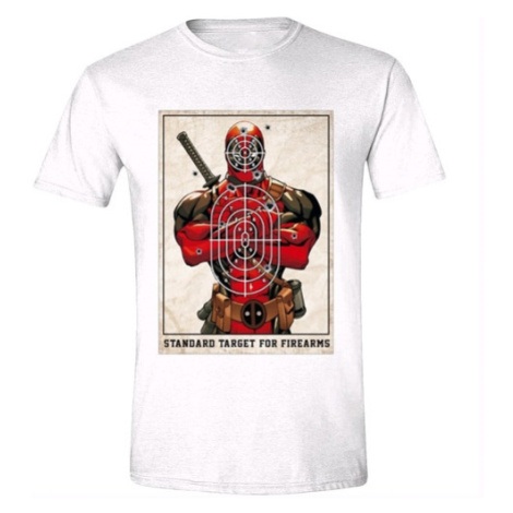 Deadpool tričko Target Biela