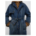Pull&Bear Prechodný kabát  modrá denim