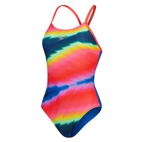 Speedo allover fixed crossback blue/pink xxl - uk40