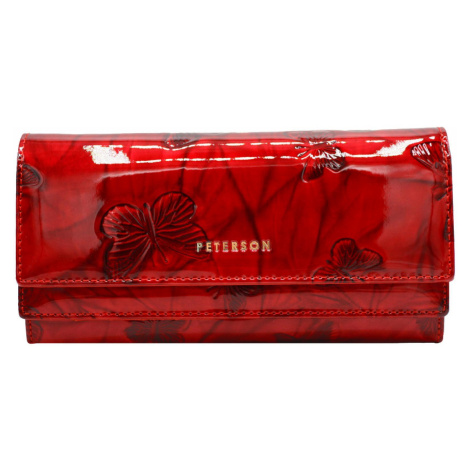 Červená peňaženka Peterson PTN 421028-BF, skl