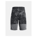 Šedo-čierne chlapčenské vzorované šortky Under Armour UA Stunt 3.0 Plus Shorts