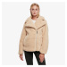 Bunda Urban Classics Ladies Sherpa Biker Jacket Unionbeige