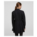 Košeľa Karl Lagerfeld Embroidered Peplum Tunic Shirt Čierna