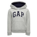 GAP PULLOVER LOGO Chlapčenská mikina, sivá, veľkosť