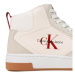 Calvin Klein Jeans Sneakersy Basket Cupsole Irreg Lines YM0YM00612 Écru