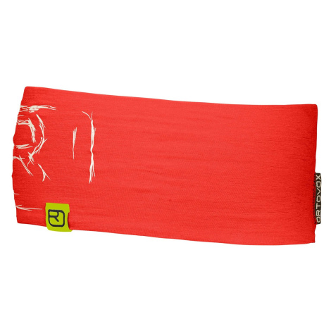 Čelenka Ortovox 120 Tec Logo Headband Farba: červená