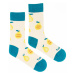 Modro-žlté vzorované ponožky Dobrá úroda