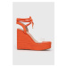 Sandále Aldo Devonteriel dámske, oranžová farba, na kline