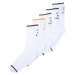 Trendyol 5-Pack White Cotton Text Pattern Striped Toe College-Tennis-Mid-Length Socks