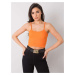 RUE PARIS Orange crop top