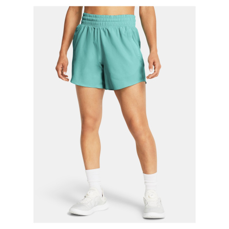 Tyrkysové dámske športové kraťasy Under Armour Flex Woven Short 5in