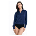 Nife Woman's Body K80 Navy Blue