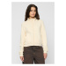 Women's sweatshirt without hood Terry Track cream