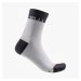 CASTELLI Cyklistické ponožky klasické - VELOCISSIMA 12 LADY - čierna/biela