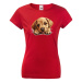 Dámské tričko s potlačou H Labrador - vtipné tričko