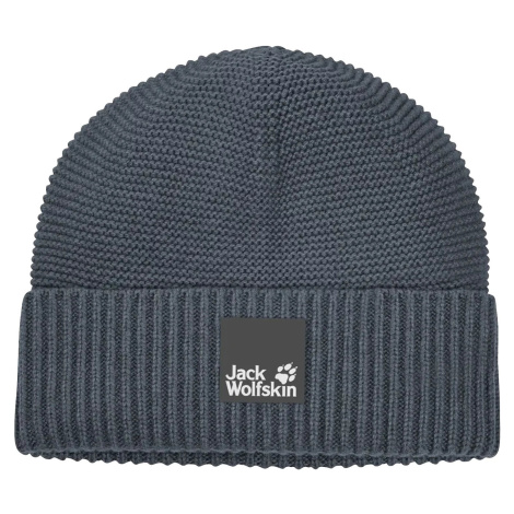 TMAVOSIVÁ PÁNSKA PLETENÁ ČIAPKA JACK WOLFSKIN NATURE WOOL BEANIE 1910861-1268