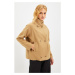 Trendyol Camel High Collar Wool Cachet Coat