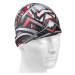 Plavecká čiapka mad wave stripes ii swim cap bielo/červená