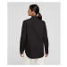 Košeľa Karl Lagerfeld Shirt W/ Embroidered Logo Tape Čierna