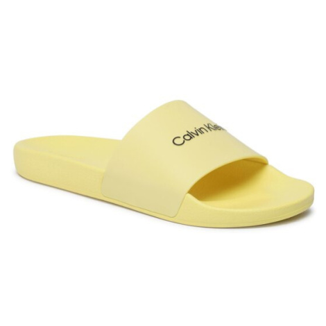 Calvin Klein Šľapky Pool Slide Rubber HM0HM00455 Žltá