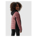 Dievčenská turistická softshellová bunda 4F JUNIOR TECHNICAL JACKET-JAW23TTJAF280-54S-PINK