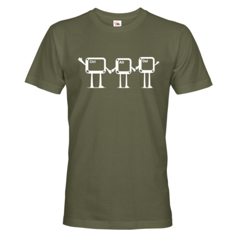 Pánske tričko nielen pre programátorov ctr+alt+del