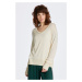 SVETER GANT FINE KNIT V-NECK CREAM