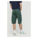 Bavlnené šortky Tommy Jeans zelená farba