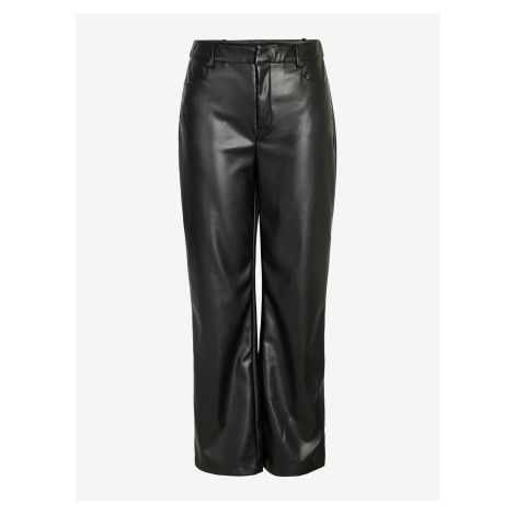 Black Leatherette Trousers Noisy May Andy - Ladies