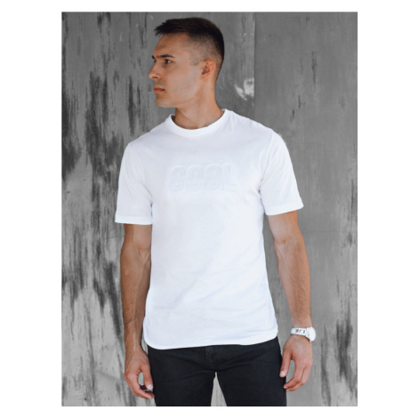 Pánske tričko s potlačou bielej farby Dstreet RX5512