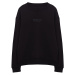 Trendyol Black Oversize/Wide Cut Embossed Text Printed Sweatshirt