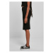 Ladies Rib Knit Midi Skirt - black