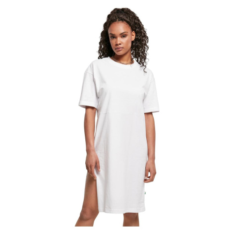 Women's dress with slit white