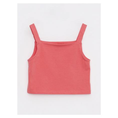 LC Waikiki Square Neck Basic Straps Girls' Crop Singlet.