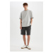 DEFACTO Regular Fit Gabardine Bermuda Shorts