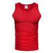 Bavlnené pánske tričko červenej farby bez rukávov