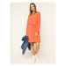 Calvin Klein Každodenné šaty Travel Crepe K20K201542 Oranžová Regular Fit