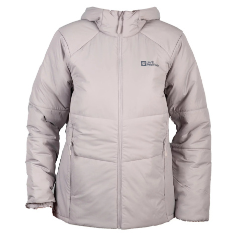 Sivá dámska bunda Jack Wolfskin Bergland INS Hoody W 1207221-2174