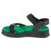 Čierno-zelené dámske sandále Rieker Sandals W0851-00