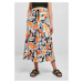 Women's satin midi skirt AOP magicmangoabstract