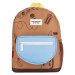 Hello Hossy  Groovy Kid Backpack - Brown  Ruksaky a batohy Viacfarebná