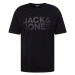 JACK & JONES Tričko  sivá / čierna