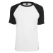 Raglan contrasting t-shirt wht/blk