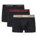 Pánske boxerky CALVIN KLEIN 3 PACK-LOW RISE TRUNK-B- BLACK, SYRAH, COCOON WBS