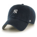 Čiapka 47brand MLB New York Yankees čierna farba, s nášivkou
